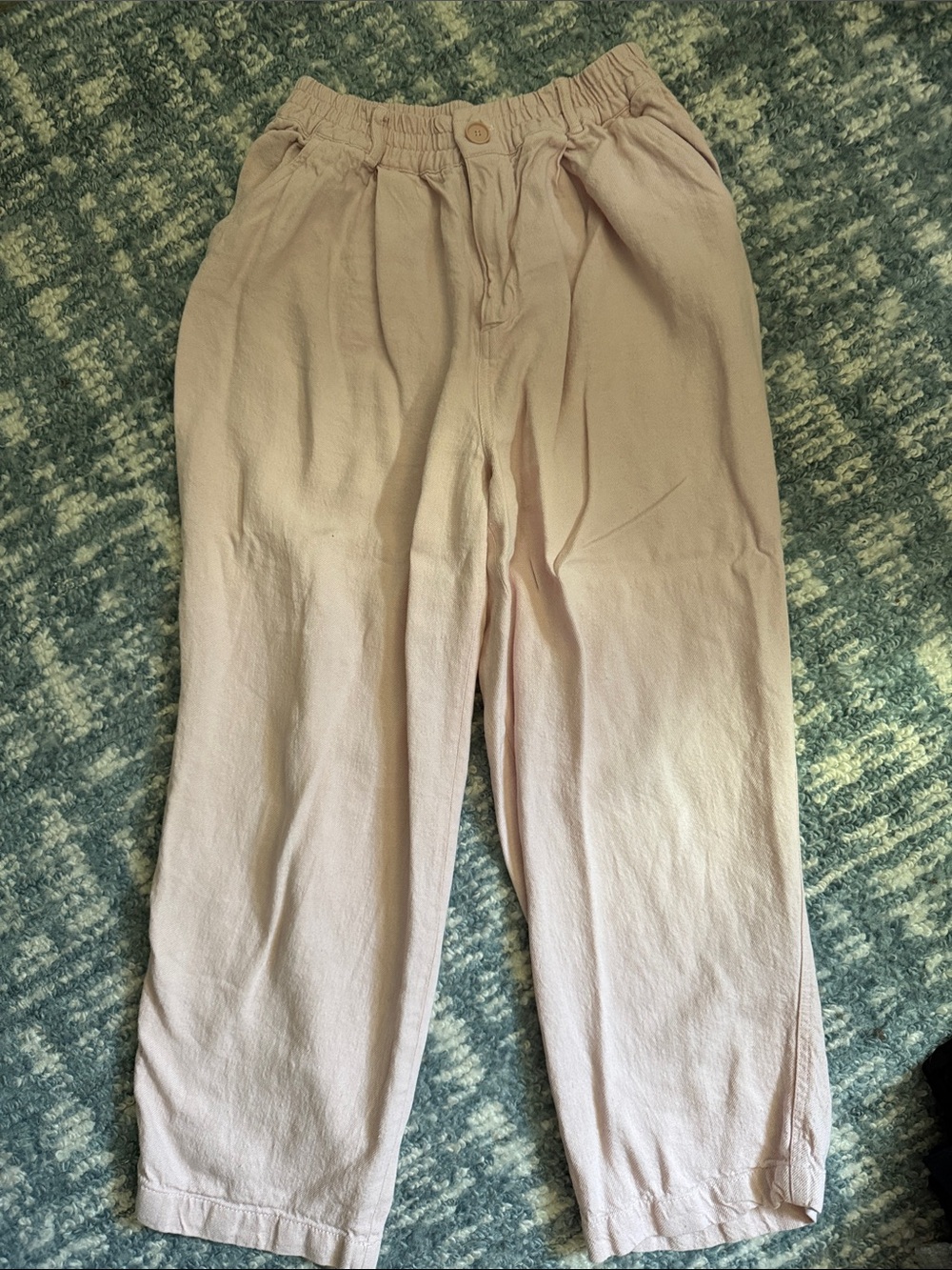 Zara Women’s Light Pink Elastic Waist Chinos